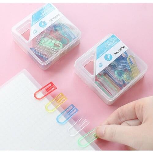 60 Pcs/Box ABS Small Paper Clips bookmark reading files report organiser Read Mark Highlight School Office Desk Stationery
