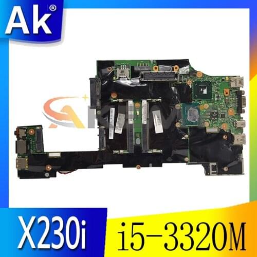 Akemy For Lenovo ThinkPad X230 X230i Motherboard Mainboard I5 i5-3320M CPU FRU 04X4501 04X1401 04W3712 04W6686 Test