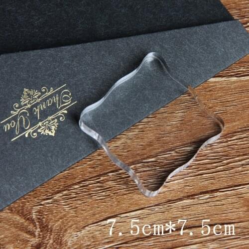 Acrylic blocks for stamping clear stamp block scrapbooking embellishment cardmaking supplies