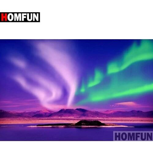 HOMFUN Full Diamond "landscape" DIY 5D Diamond Painting Cross Stitch Home Decor Picture Of Rhinestone Handmade A00208