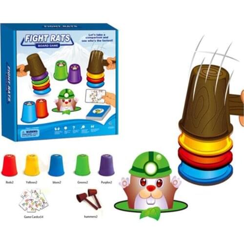 Children Fun Playing Hamster Game Toy parent-child interaction board game Montessori Educational Childrens toys