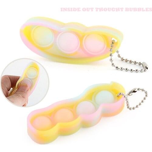 Pops bubble its simple dimple fidget Edamame squeeze toy anti stress relief for women men children autism adhd anxiety sensory