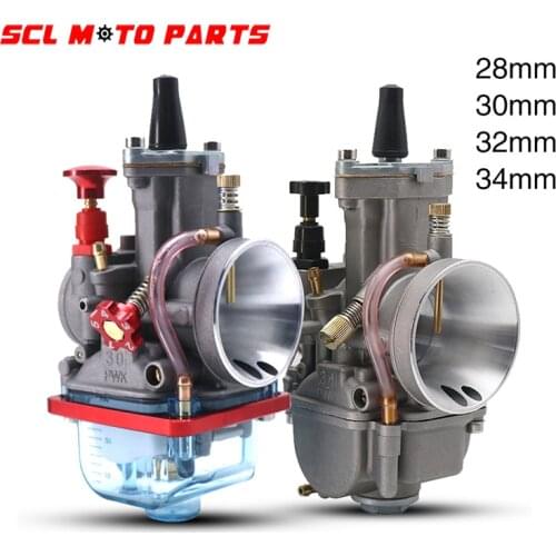 ALconstar-Blue PWK Carburetor For Keihin Koso OKO Power Jet 28mm 30mm 32mm 34mm 2T 4T Motorcycle Carburador Universal