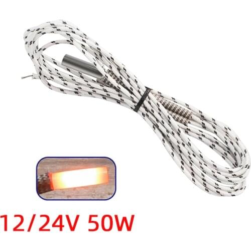 3D Printer 6*20MM 12V / 24V 50W Heater Cartridge With 100CM cable For 3D Printer for V6 HOTEND Volcano MK8 MK9