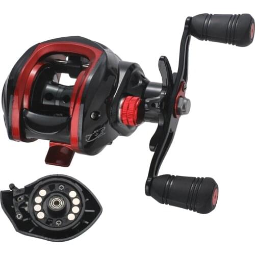 Ultralight Baitcasting Reel High Bait Casting Reels 8kg Max Drag Saltwater Fishing Reel Light Weight 17+1 BB High Speed 7.1:1