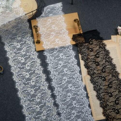 New Style Eyelashes Lace Dress Skirt with Lengthened Stitching Material Handmade DIY Curtain Sewing Accessories for SkirtsRS3309