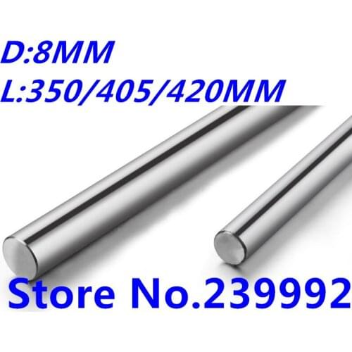 Wholesale 8mm L350/405/420mm Linear rail round shaft 8mm guide rail for 2pcs each length