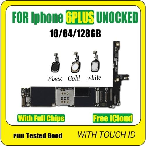 For iPhone 6 Plus Mainboard 100% Original Unlocked for iphone6 Plus Motherboard Function good quality logic board