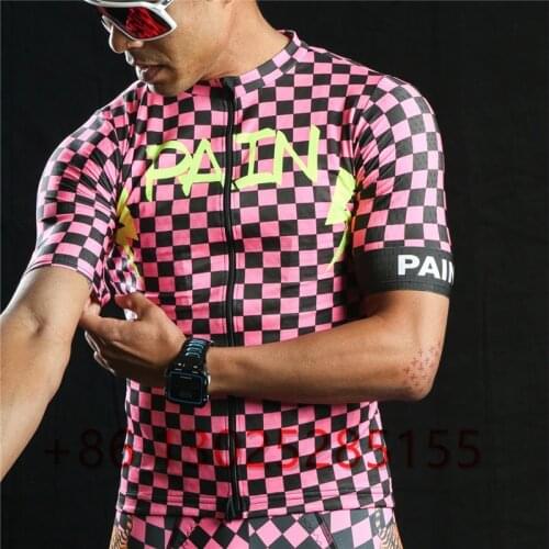 LOVE THE PAIN Cycle Jersey Men Short Sleeve Shirts Quick Dry Jersey maillot Summer Outdoor Team Clothing Bike Top Ropa Ciclismo