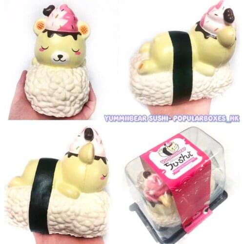 Creamiicandy Yummiibear and Foxy sushi squishy Slow Rising Gift Toy