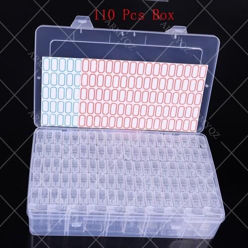 110pcs 5D diamond painting accessories Sets Diamond Painting Tools Storage Box Beads Container Rhinestone Storage Boxs Accessory
