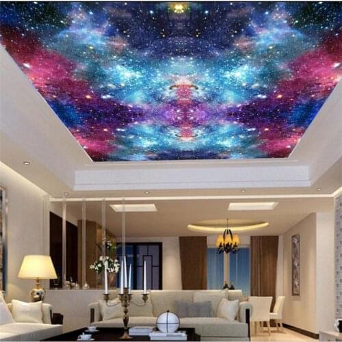 Wellyu papel de parede 3d обои Custom wallpaper beautiful colorful multicolored clouds night sky ceiling wallpaper for walls 3 d