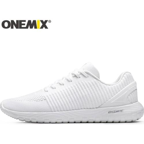 ONEMIX Mesh Breathable Sneakers Men Running Shoes Lace Up Casual Sport Shoes Couple Super Lightweight Outdoor Male Walking Shoes