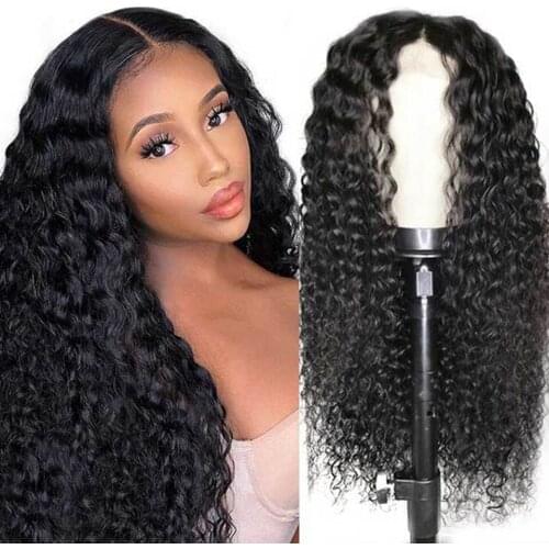Hairmoda Deep Wave Lace Wig T Part Lace Human Hair Wigs 150% Density Pre Plucked Bleached Knots Wigs Remy Peruvian 13x1 6x1 wigs