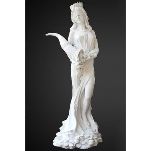 NORDIC STYLE RESIN FORTUNE GODDESS PLASTER STATUE DECORATION HOME FIGURINES ORNAMENTS HOTEL PORTRAIT SCULPTURE FURNSIHING CRAFTS