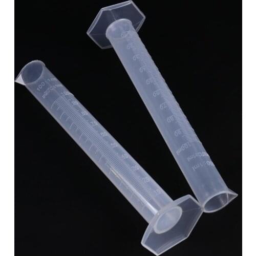 1pcs/Set Transparent Measuring Plastic Graduated Cylinder Lab Measuring Cup Laboratory Tools 10ml-1000ml