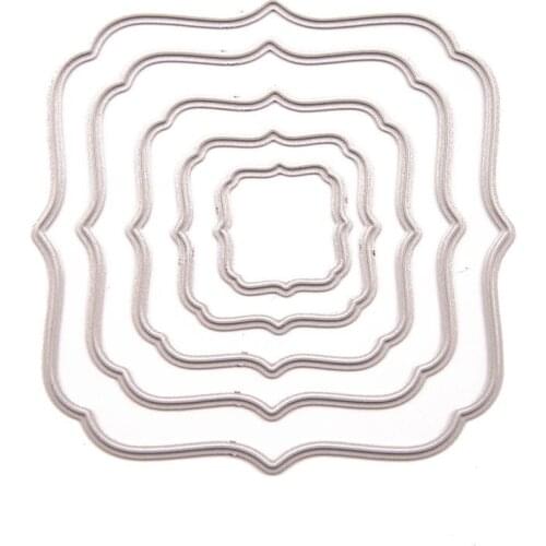 Frame Metal 2021 New Metal Cutting Dies Stencils for DIY Scrapbooking Album Decorative Embossing Paper New