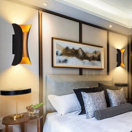 Nordic modern LED wall lamp waterproof 12W 24W indoor and outdoor bedroom living room courtyard balcony lighting sconces fixture