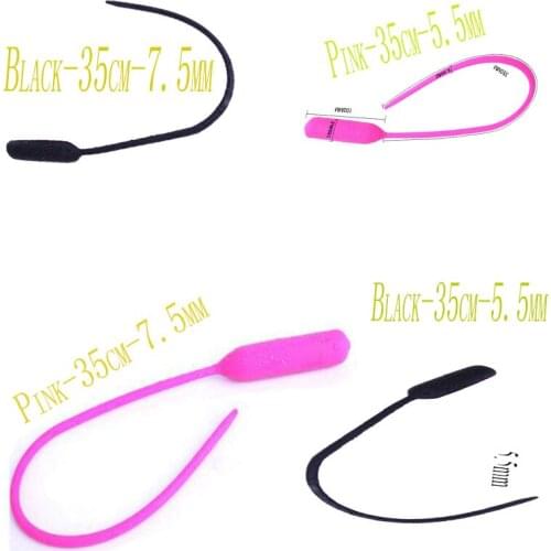 SM New Long Silicone Urethra Vibrator Catheter Male Masturbation Vibrating Penis Plug Urethral Sound Dilator Mens Sex Toys