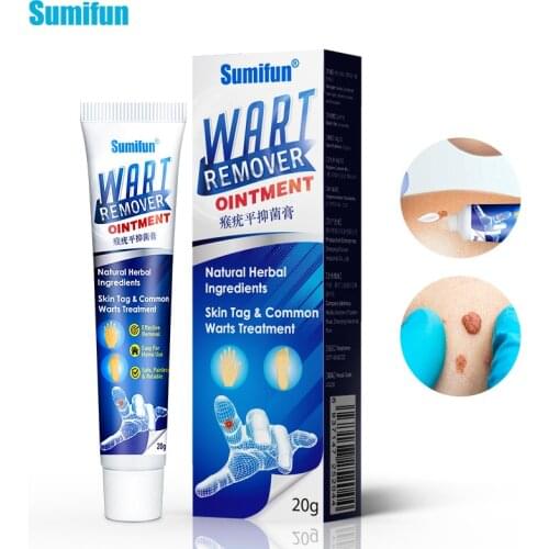 Sumifun Wart Remover Antibacterial Ointment Wart Treatments Cream Skin Tag Remover Herbals Extract Corn Plaster Wart Ointment