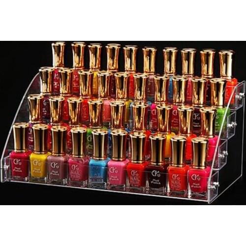 In Stock Acrylic Makeup Cosmetic Clear Acrylic Organizer Lipstick Jewelry Display Stand Holder Nail Polish Essential Oil Rack