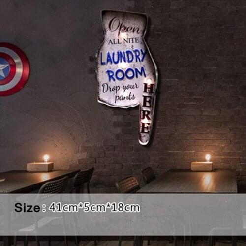 Vintage Lightbox Cerveja LED Neon Sign Shabby chic Brass knuckles weapon Signage home decor Cafe Bar Placas decorativas de metal