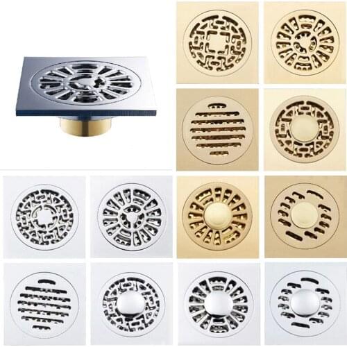 High quality 10cm Floor Drain Linear shower drain Filter drains Vessel drain Bathroom Sanitary Waste Grate HJ-8566T