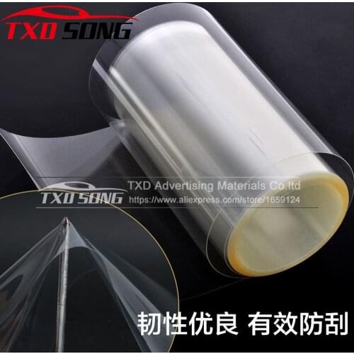 10/20/30/40/50/60CM X 152CM/LOT Clear Rhino Skin Car Bumper Hood Paint Protection Film styling Vinyl Clear Transparence Film