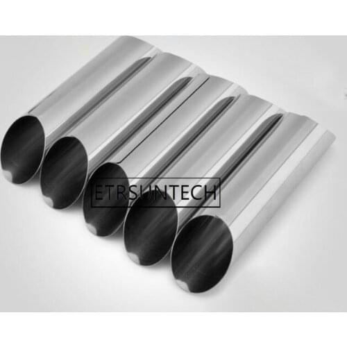 200pcs Cannoli Forms Cake Horn Mold Stainless Steel Cannoli Tubes Shells Cream Horn Mould Pastry Baking Molds