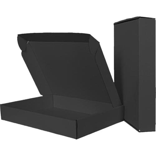 5psc/10pcs/Lot Black carton Small Gifts Packaging Box Blank Kraft carton Support custom size and printed logo patterns wholesale