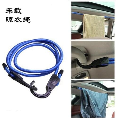 Car clothesline car hook telescopic nylon strap self driving travel equipment clothesline car accessories