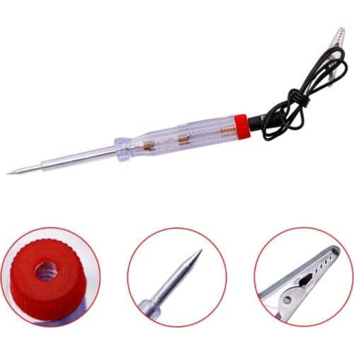 Auto 6V 12V 24V DC Car Truck Voltage Circuit Tester Car Test Long Probe Pen Light Bulb Automobile Maintenance Tools