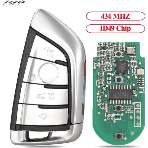 Jingyuqin Remote Control Car Key For 434MHz ID49 Chip For BMW CAS4 CAS1 2 3 4 5 6 7 X5 X6 2011-2017 G Chassls 4B Modified Fob