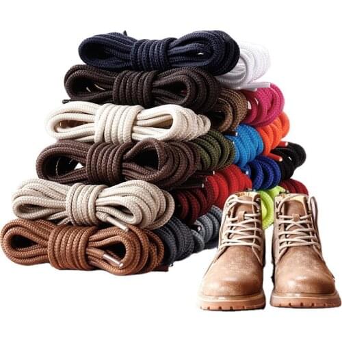 Martin Boots Round Shoe laces Classic High Qality Black Shoelaces Outdoor Casual Sneakers Mountaineering Polyester Shoe lace