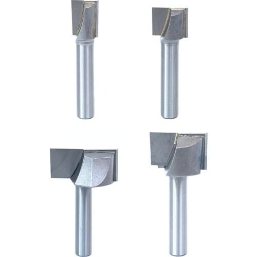 3pcs 8mm Shank Cleaning Bottom Wood Router Bit Tungsten Carbide Engraving Knife Woodworking Tool End Milling Cutter 10mm to 32mm