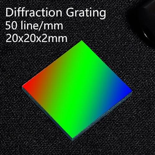 Holographic diffraction grating 50 lines 1mm Glass engraving Teaching demonstration optical instrument Spectroscopic analysis