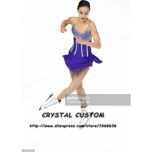 Crystal Custom Figure Skating Dresses Girls New Brand Ice Skating Dresses For Competition DR4568