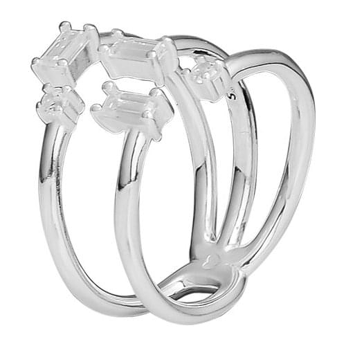 CKK Ring Shards of Sparking Silver Rings For Women Men Anel Feminino 100% 925 Jewelry Sterling Silver Anillos Wedding