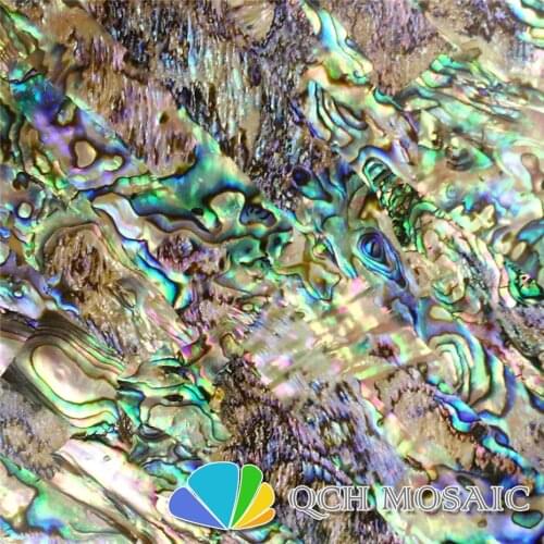 AA grade New Zealand paua abalone shell laminate sheet for musical instrument and wood inlay green color