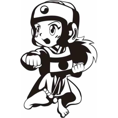 Taekwondo Boxing Club Judo Karate Sticker Kick Boxer Play Car Decal Free Combat Posters Vinyl Striker Wall Decals Decor