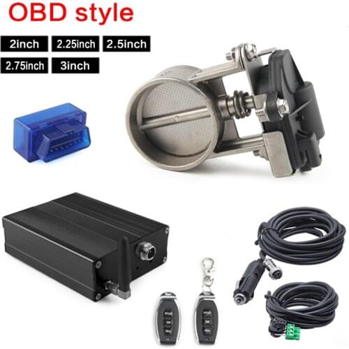 New2"/2.25"/2.5"/2.75"/3" size exhaust cutout valve ,electric valve control with remote control and app (OBD control)video shows