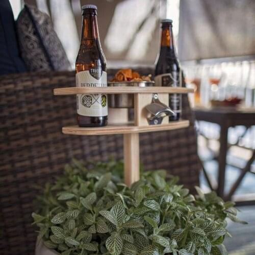 2021 New Outdoor Wine Table Foldable Mini Wooden Picnic Table Easy To Carry Wine Rack Dropshipping