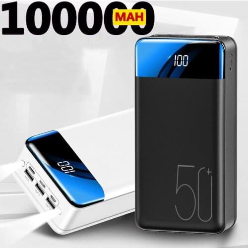 New genuine fast charging 100000mah /98000mah power bank large capacity mobile power universal 5v2.1a fast charging