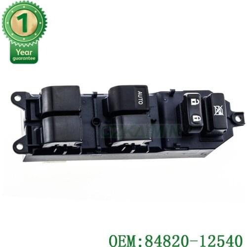 New 08-1408-14 COROLLA MATRIX XD XB YARIS MASTER POWER LEFT WINDOW SWITCH 8482012540 84820-12540 T-0-P