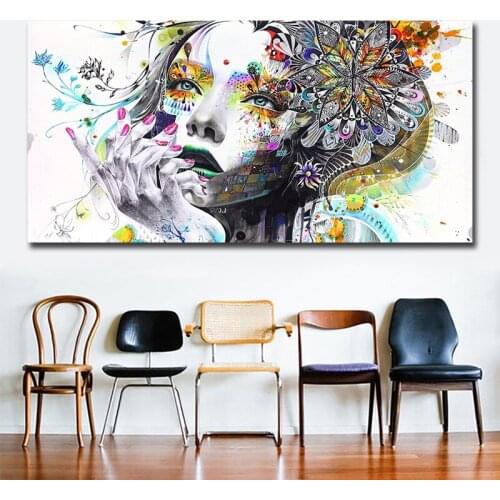 Nordic Decorative Painting Girl Living Room Banner Hotel Hanging Painting Wall Art Restaurant Mural Cuadros Decoracion Salon