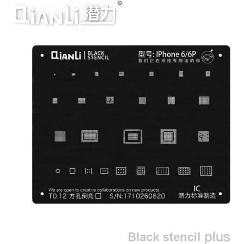 Qianli CPU Reballing Stencil For Phone 11Pro Max 11Pro X XS XR XSMAX 8P 8 7P 6P NAND IC Chip Planting Tin Repair Steel Net