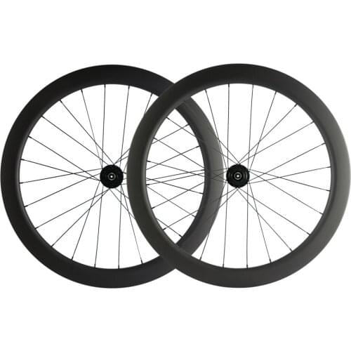 SUPERTEAM 700C 55mm Carbon Clincher Disc Brake Wheelset matte