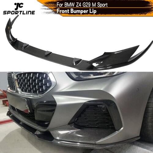 Carbon Fiber Front Bumper Lip Spoiler Guard Splitters for BMW Z4 G29 M Sport 2019 2020 Front Bumper Lip Splitters Apron