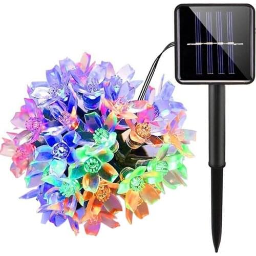 Outdoor Solar Fairy Lights LED Waterproof Christmas Garden String Light Copper Wire Indoor Home Decor Holiday Lighting