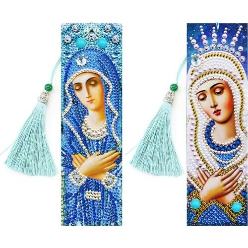 DIY Bookmarks Hot Selling Durable Simple Multi-function Special Shaped Diamond Painting Leather with Tassel Creative Gifts